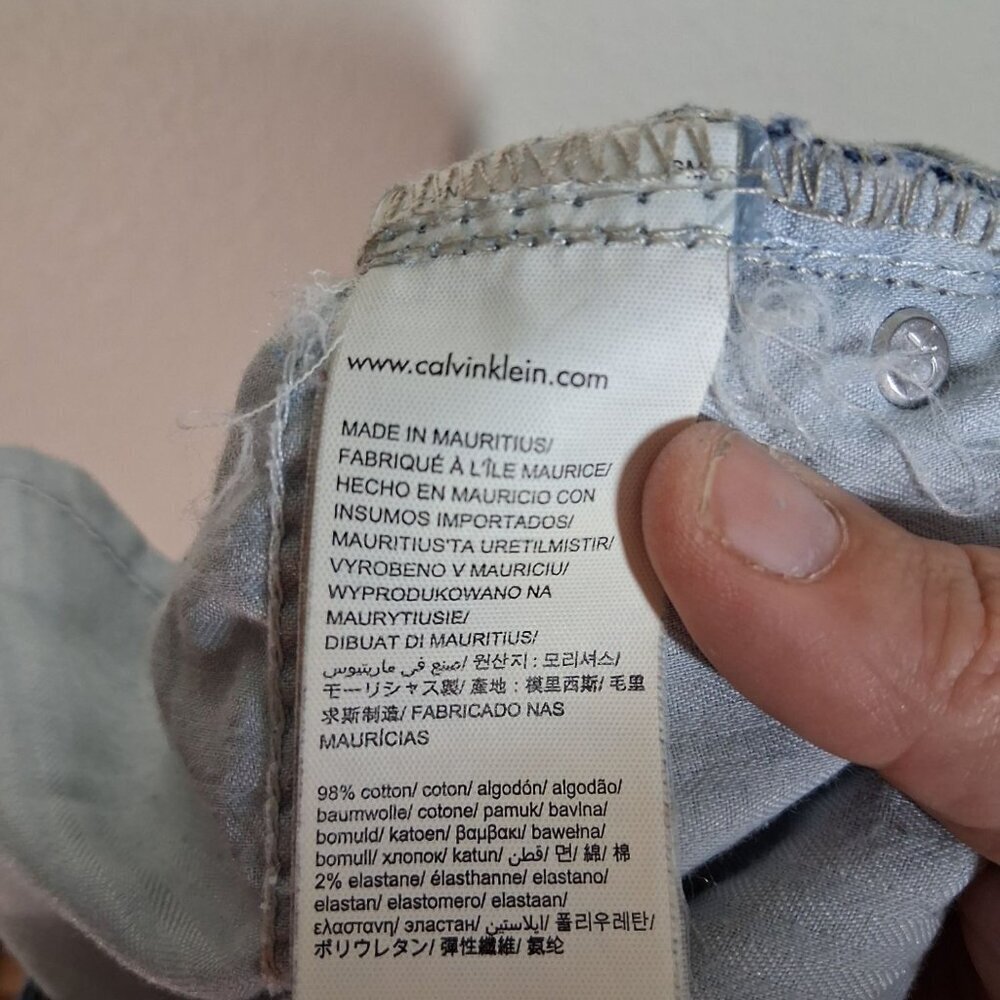 Calvin Klein Denim Blue Jeans Men's Size 32x32 - Picture 9 of 9